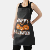 Gelukkig Halloween Pompoen Vleermuis Vector Schort (Insitu)