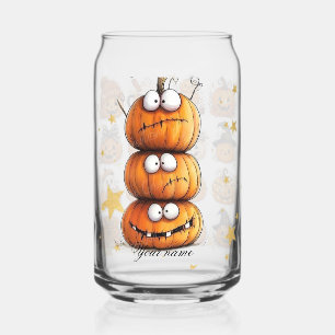 Gelukkig Halloween Pompoenen Iced Coffee Glas