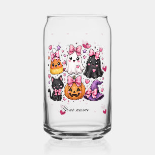 Gelukkig Halloween Pompoenen Iced Coffee Glas