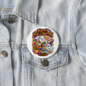 gelukkig Halloween Ronde Button 7,6 Cm (In situ)