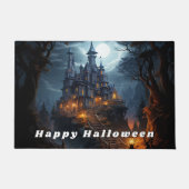 Gelukkig Halloween Scary Haunted Castle Deurmat (Voorkant)