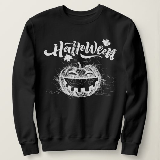 Gelukkig Halloween Scary pompoen Gezicht Trui (Design voorkant)