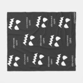 Gelukkig Halloween Scary Pumpkin Ghost Face Fleece Deken (Voorkant (Horizontaal))