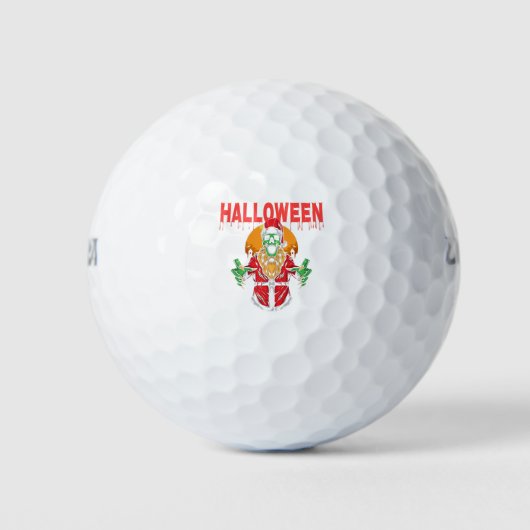 Gelukkig Halloween schedel Golfballen (Voorkant)