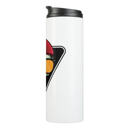 Gelukkig halloween schedel thermosbeker (Geroteerd rechts)