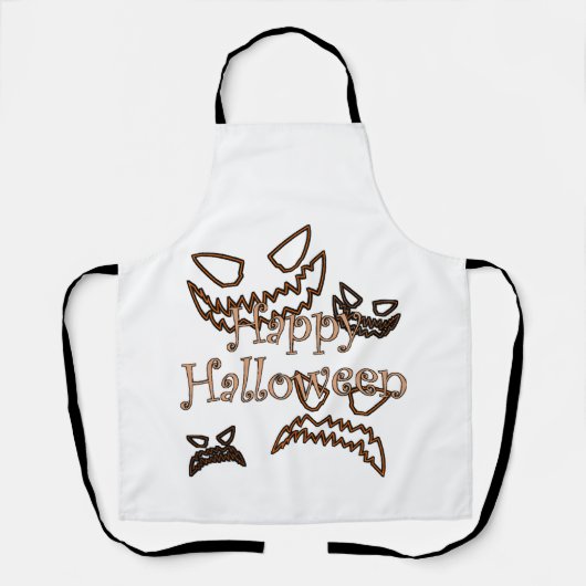 gelukkig Halloween Schort (Voorkant)