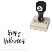 Gelukkig Halloween Script Modern Stempel (Gestempeld)