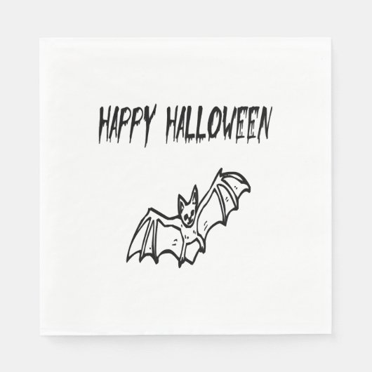 gelukkig halloween servet (Voorkant)
