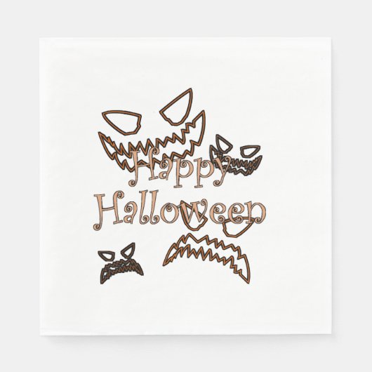 gelukkig Halloween Servet (Voorkant)