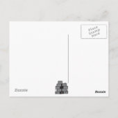 Gelukkig Halloween Silhouet Heks Briefkaart (Achterkant)
