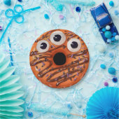 Gelukkig Halloween Sinaasappel Drieogig Monster Do Papieren Bordje (Feest)