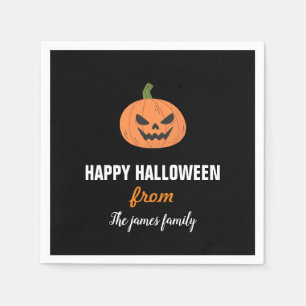 Gelukkig Halloween Sinaasappel James O lantaarn po Servet