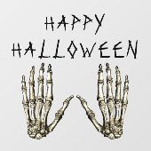 Gelukkig Halloween Skelet Handen Raamsticker (Vel)