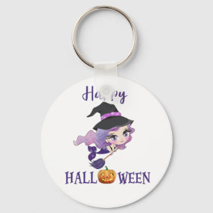 Gelukkig Halloween-sleutelhanger Griezige Zeemeerm Sleutelhanger