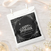 Gelukkig Halloween Spinnenweb Persoonlijk Bedankzakje (Geknipt)