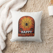 Gelukkig Halloween Spinnenweb Vintage Gravure Ontw Kussen (Deken)