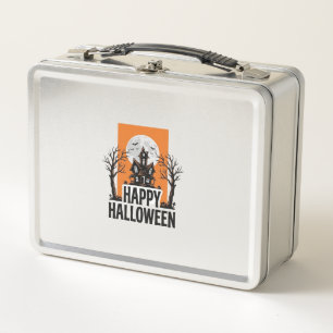 Gelukkig Halloween Spokenhuis Vintage Grafisch_1