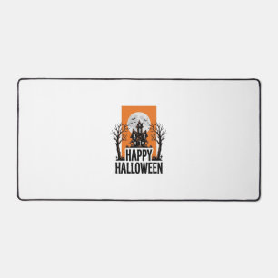Gelukkig Halloween Spokenhuis Vintage Grafisch_1 Bureaumat