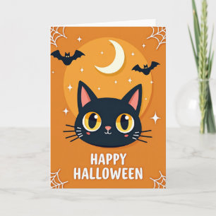 Gelukkig Halloween Spoky Vleermuizenkaart Kaart