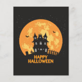 Gelukkig halloween spookhuis flyer (Voorkant)