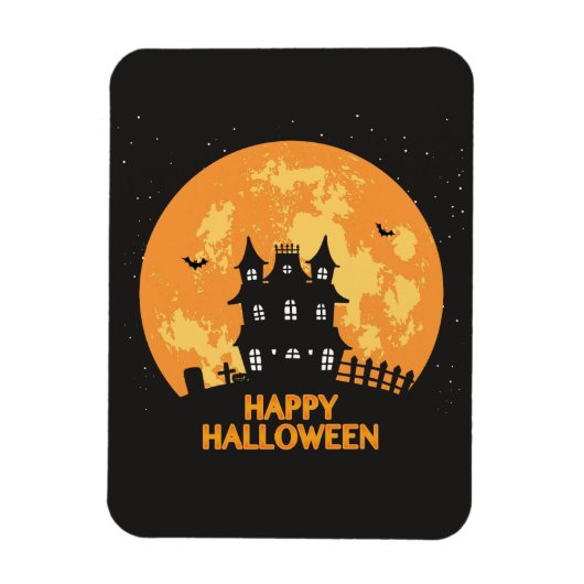 Gelukkig halloween spookhuis magneet (Verticaal)