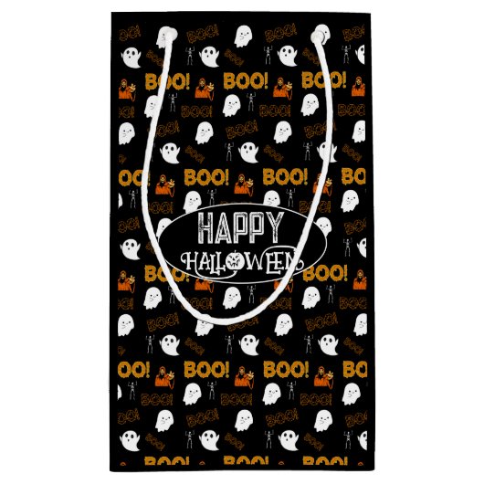 GELUKKIG HALLOWEEN SPOOKY ENG SPOOKT KLEIN CADEAUZAKJE (Achterkant)