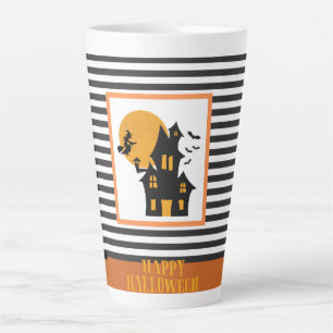 GELUKKIG HALLOWEEN SPOOKY ENGE HALLOWEEN ONTWERP LATTE MOK