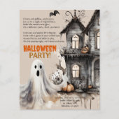 Gelukkig Halloween Spooky Ghost Party Gedicht Uitn Flyer (Voorkant)