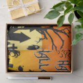 Gelukkig Halloween Spooky Haunted House, Cemetery Tissuepapier (Geschenk)