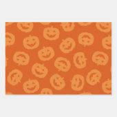 Gelukkig Halloween Spooky Pumpkins Pattern Inpakpapier Vel (Voorkant 2)