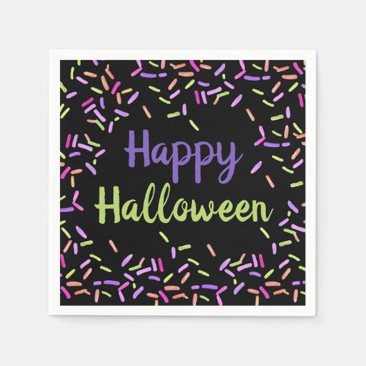 Gelukkig Halloween Sprinkles Custom Paper Servet (Voorkant)
