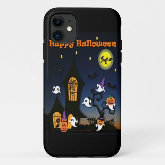 Gelukkig Halloween Spukhuis Case-Mate iPhone Case (Achterkant)