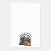 Gelukkig Halloween Spukhuis met Kind Post-it® Notes (Voorkant)