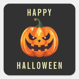 Gelukkig Halloween Sticker - Griezelen van Jack O