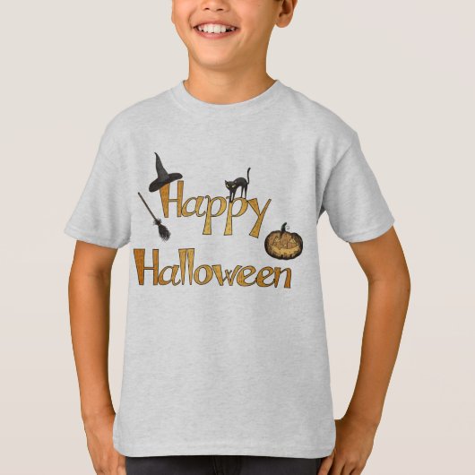 Gelukkig Halloween T-shirt (Voorkant)