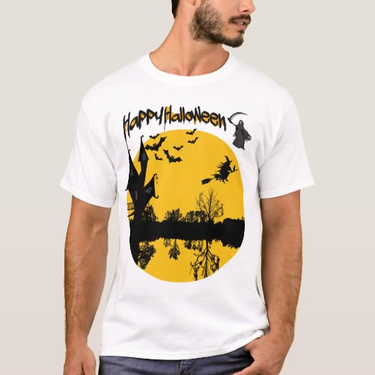 gelukkig halloween t-shirt (Voorkant)