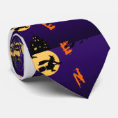 Gelukkig Halloween T-shirt met stropdas (Opgerold)
