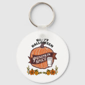 Gelukkig Halloween T-Shirt Sleutelhanger (Achterkant)