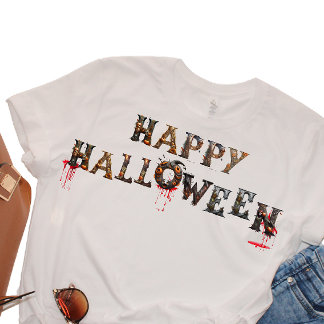 Gelukkig Halloween T-shirt van Posh Little Finds