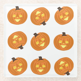 Gelukkig Halloween-thema onderzetters