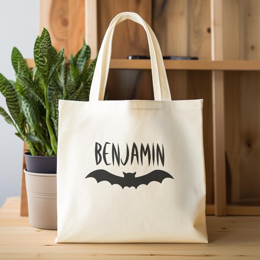 Gelukkig Halloween Treat Aangepaste Naam Leuke Vle Tote Bag
