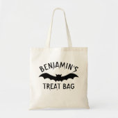 Gelukkig Halloween Treat Aangepaste Naam Schattig Tote Bag (Voorkant)