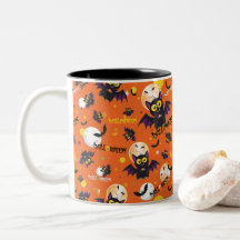 Gelukkig Halloween Vampier Hoektand Vleermuis Grie