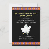 Gelukkig Halloween Verjaardagsfeest Lachende Pompo Kaart (Achterkant)