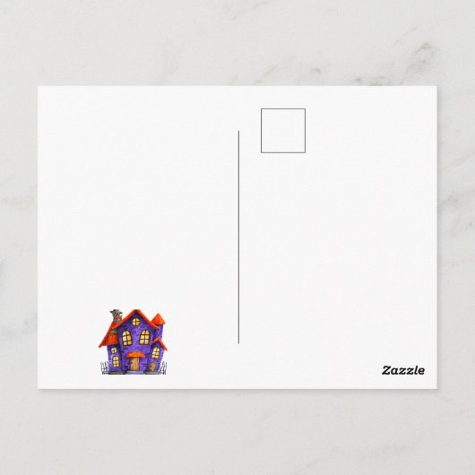 Gelukkig Halloween Verkleed Kinderfeest Vieren Briefkaart (Achterkant)