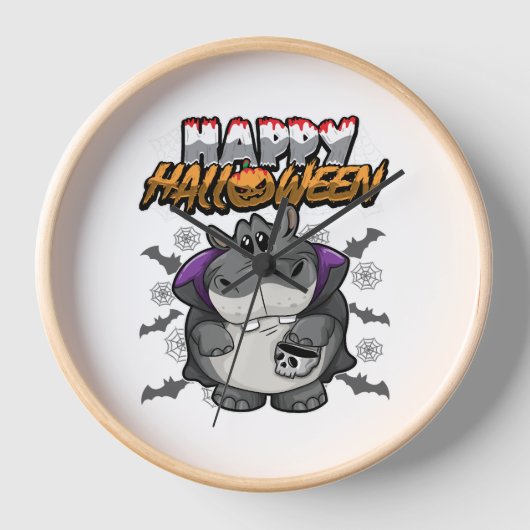 Gelukkig Halloween Vermomd Hippopotamus (Voorkant)