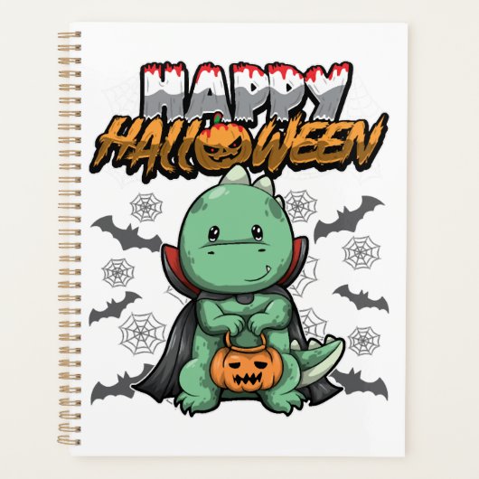 Gelukkig Halloween Vermomde Draak Planner (Voorkant)