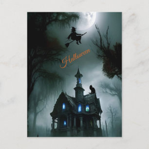 Gelukkig Halloween Verschrikkelijke Heks Geheime H Briefkaart