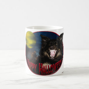 Gelukkig Halloween Verschrikkelijke Wolf Koffiemok