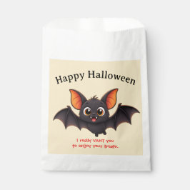 Gelukkig Halloween Vleermuis Custom Bedankzakje
